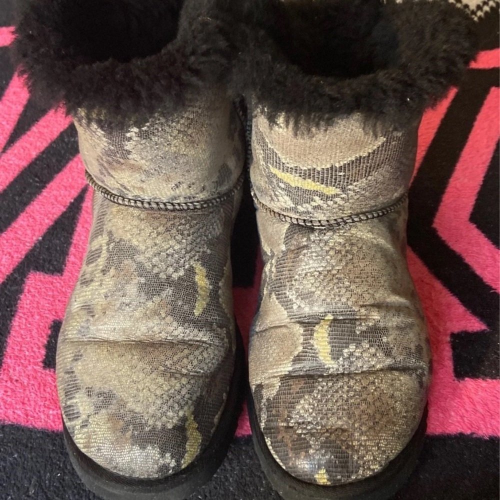 Ugg Bailey Snakeskin Boot with Bow